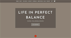 Desktop Screenshot of lifeinperfectbalance.com
